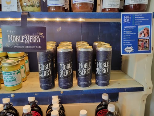Customer photo review of Nobleberry Elderberry Premium Soda (Wholesale)