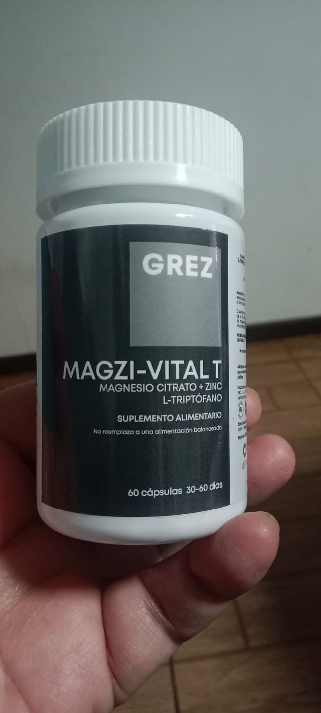 Customer photo review of MAGZI-VITAL T - Magnesio bisglicinato + Zinc + Aminoácido para el Sueño - 60 cápsulas
