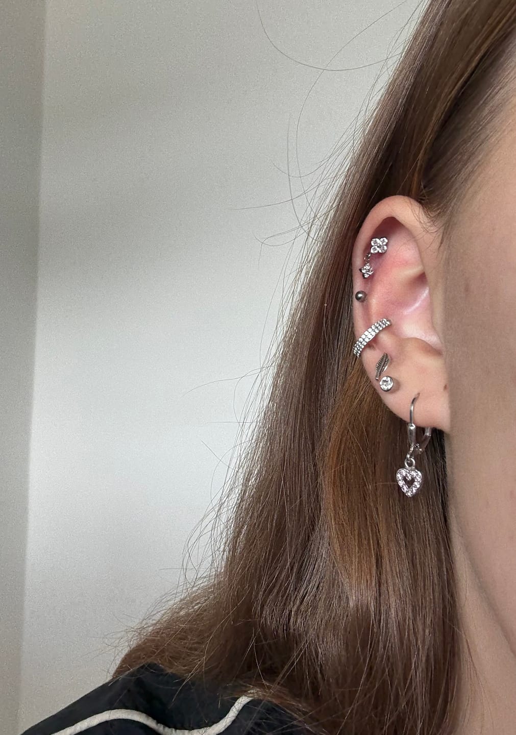 Customer photo review of Double Four Piercing | Titan