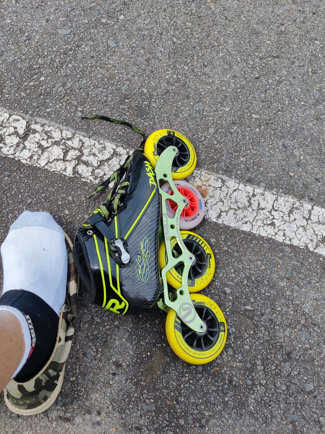 Customer photo review of Elemental Inline Skate Wheel