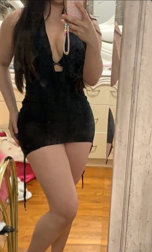 Customer photo review of Asymmetric Dress (Black)