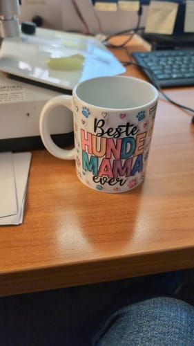 Customer photo review of Beste Hunde Mama ever (3D Optik) - Individuelle Tasse