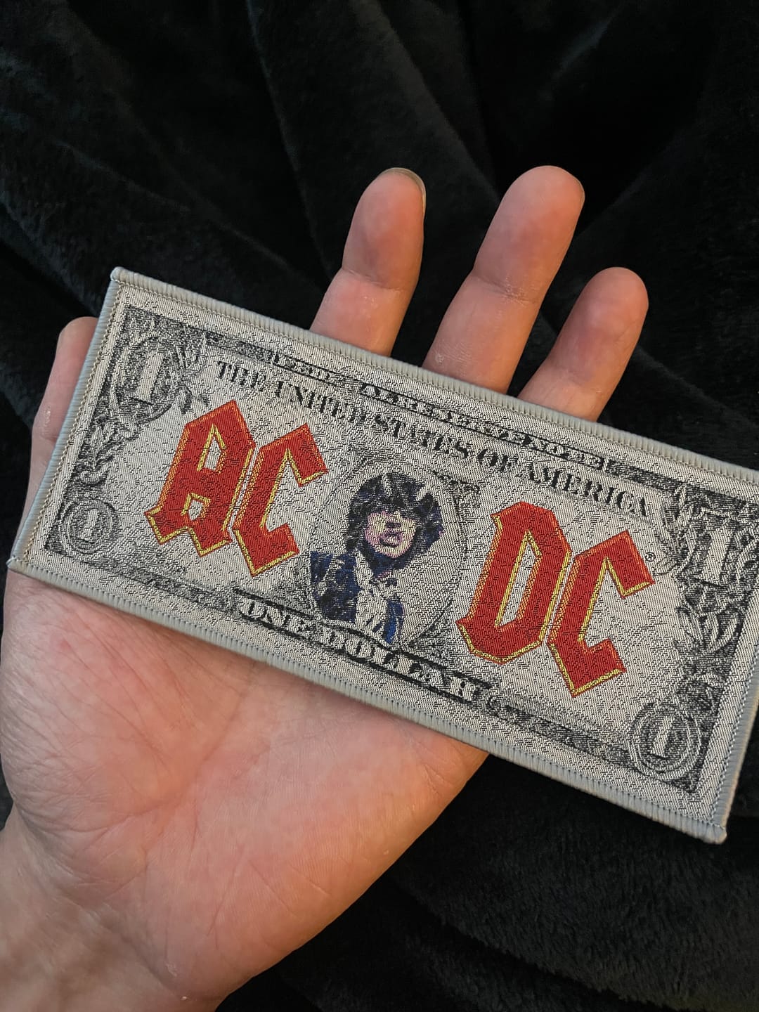 Customer photo review of AC/DC - Moneytalks - Strip Patch