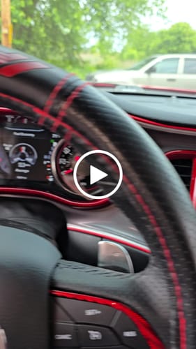 Customer video review of 2015-2023 Dodge Challenger Carbon Fiber AC Vent Trim Covers
