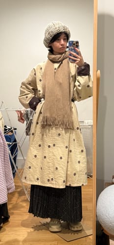 Customer photo review of Chuju 雏菊 Daisy Reversible Cotton Tang Yuanlingpao Robe Jacket