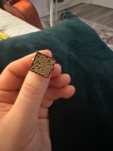 Customer photo review of Islamic Calligraphy Ring