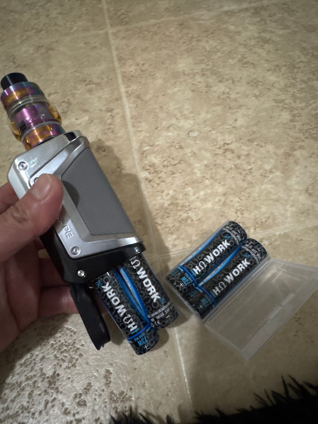 Customer photo review of Hohm Tech Work V2 18650 2547mAh 25.3A Battery