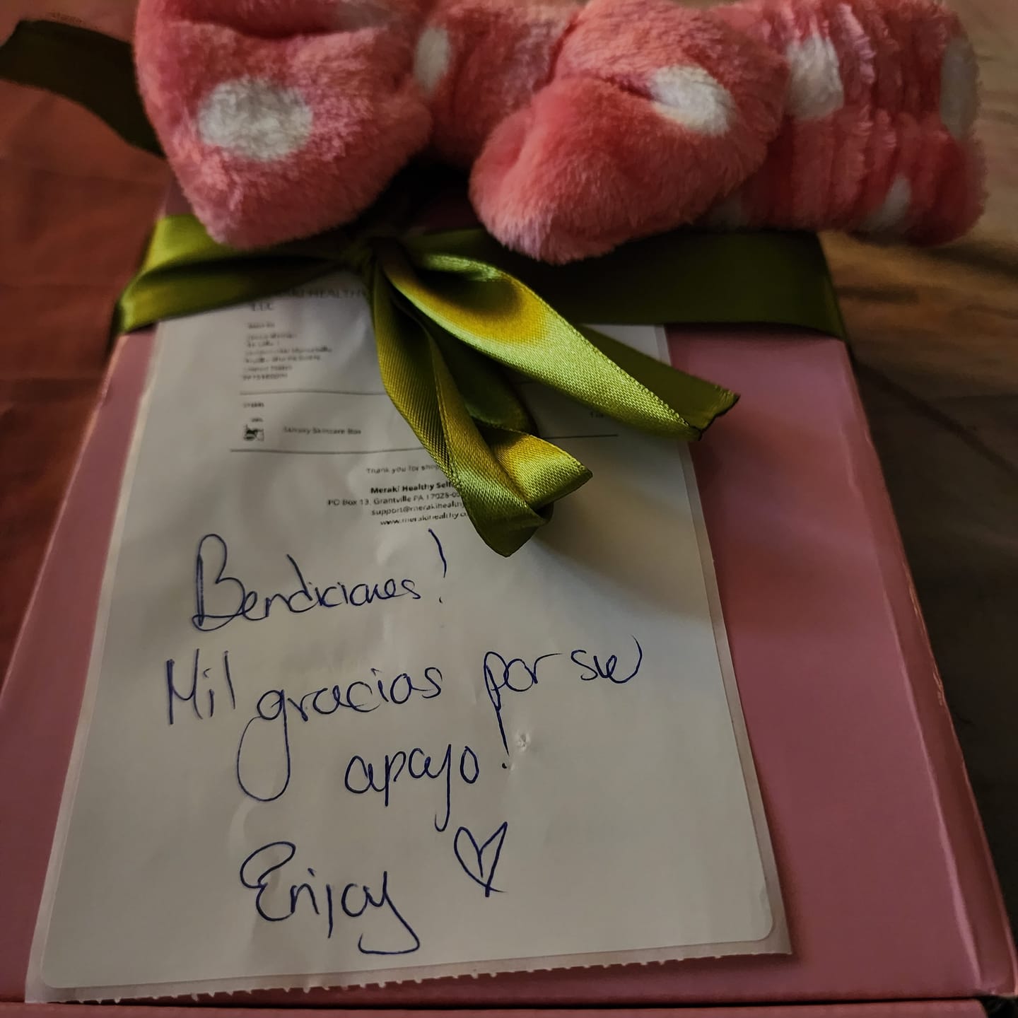 Customer photo review of Luxury Skincare Box