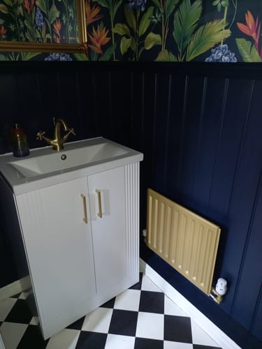 Customer photo review of Hudson Reed Brass Topaz With Crosshead Mono Basin Mixer - Brushed Brass