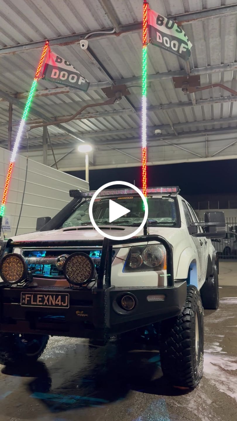 Customer video review of 6ft LED Whip Lights