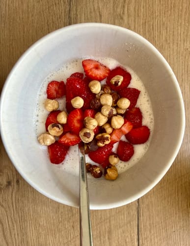 Customer photo review of Bio Protein Porridge Mandel-Natur Mega-Pack-1000g