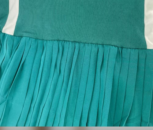 Customer photo review of Side Stripe Pleated Dress