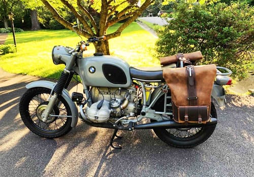 Customer photo review of Universal Rolltop Backpack Saddlebag - URB01