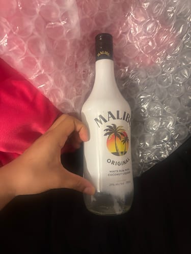 Customer photo review of Malibu Coconut Caribbean Rum With Coconut Liqueur