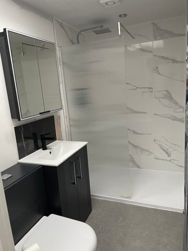 Customer photo review of Deco Square 1100mm Combination Packs - Soft Black
