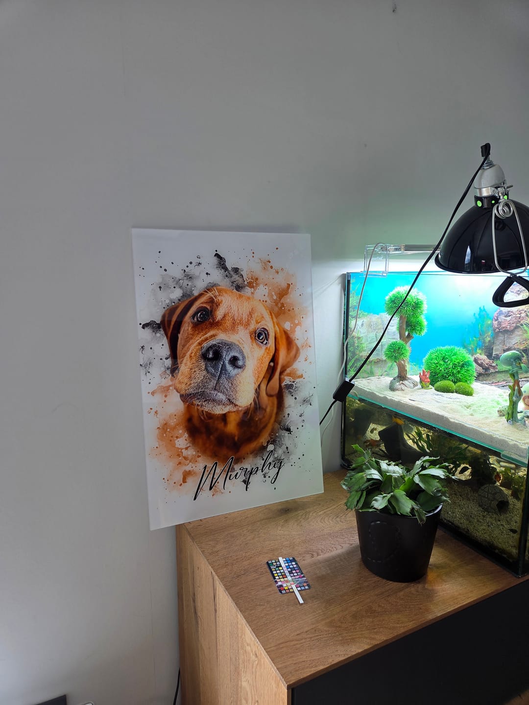 Customer photo review of Tierisches Wasserfarben Portrait