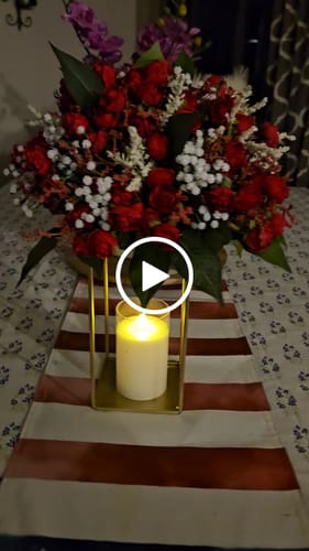 Customer video review of Bulk 11" 15 Heads Roses Bush Mixed Grass Ears Silk Flowers Artificial Wholesale