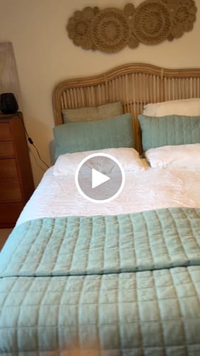 Customer video review of Biscayne Rattan Bedhead Headboard SALE - ASK US FOR A DELIVERY QUOTE