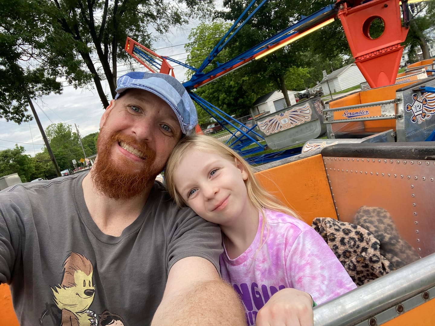 Customer photo review of Donegal Touring Cap Patchwork Grey/Blue Linen