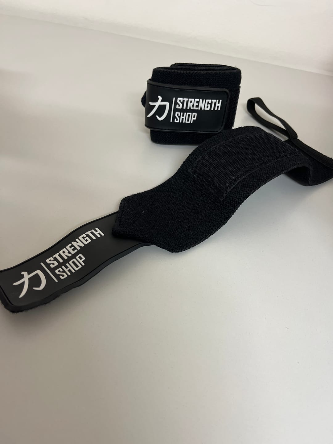 Customer photo review of Stiff Wrist Wraps - Black