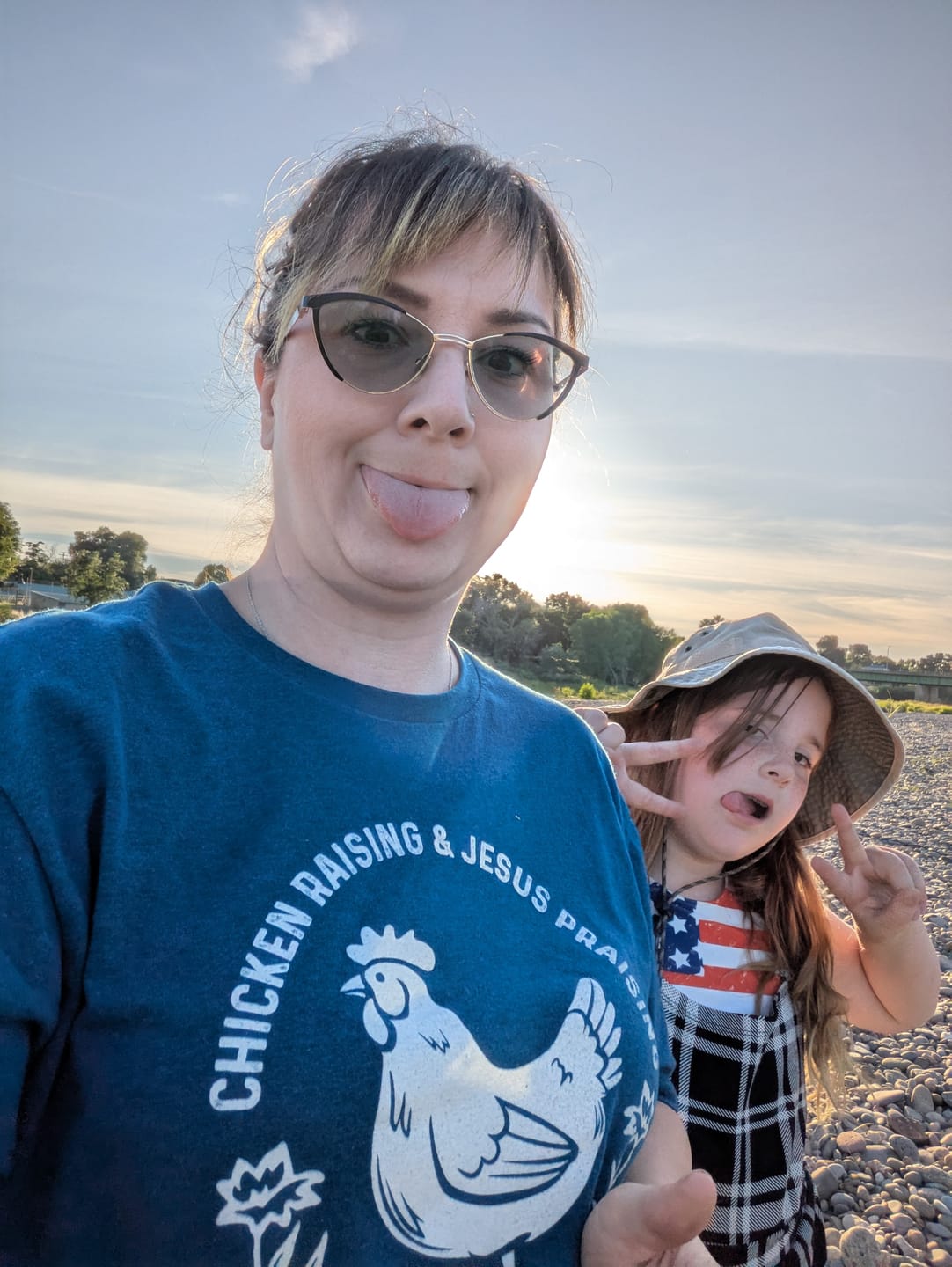 Customer photo review of Chicken Raising Tee