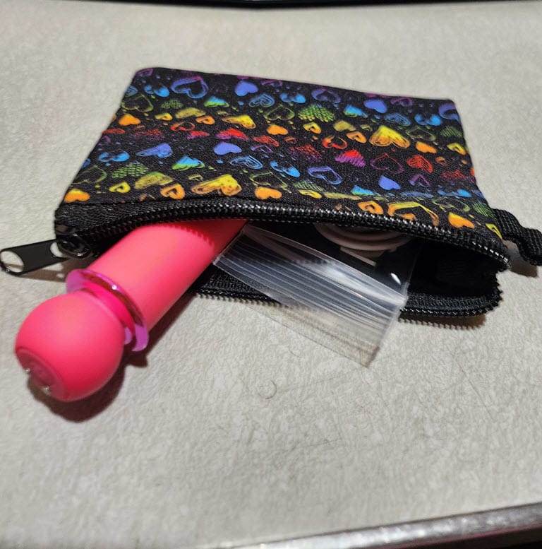 Customer photo review of Rainbow Hearts Coin Purse