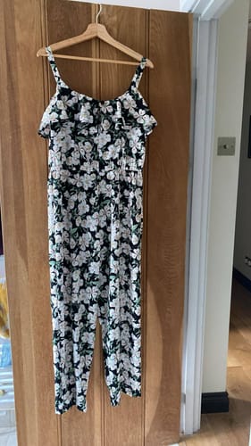 Customer photo review of Blushing Cartoon Flowers Crepe Fabric