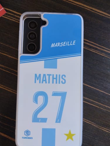 Customer photo review of Coque foot MARSEILLE OM Domicile personnalisable - TEAMCOQUES
