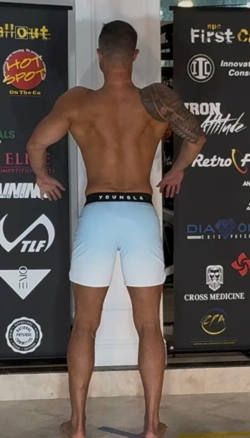 Customer photo review of 1067 - Men's physique Stage Shorts