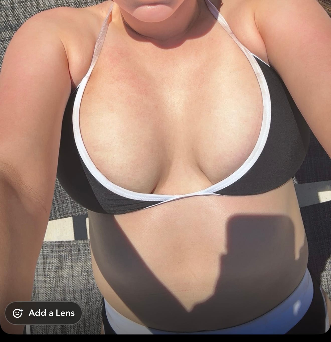 Customer photo review of LILY Black & White Minimal Triangle Top