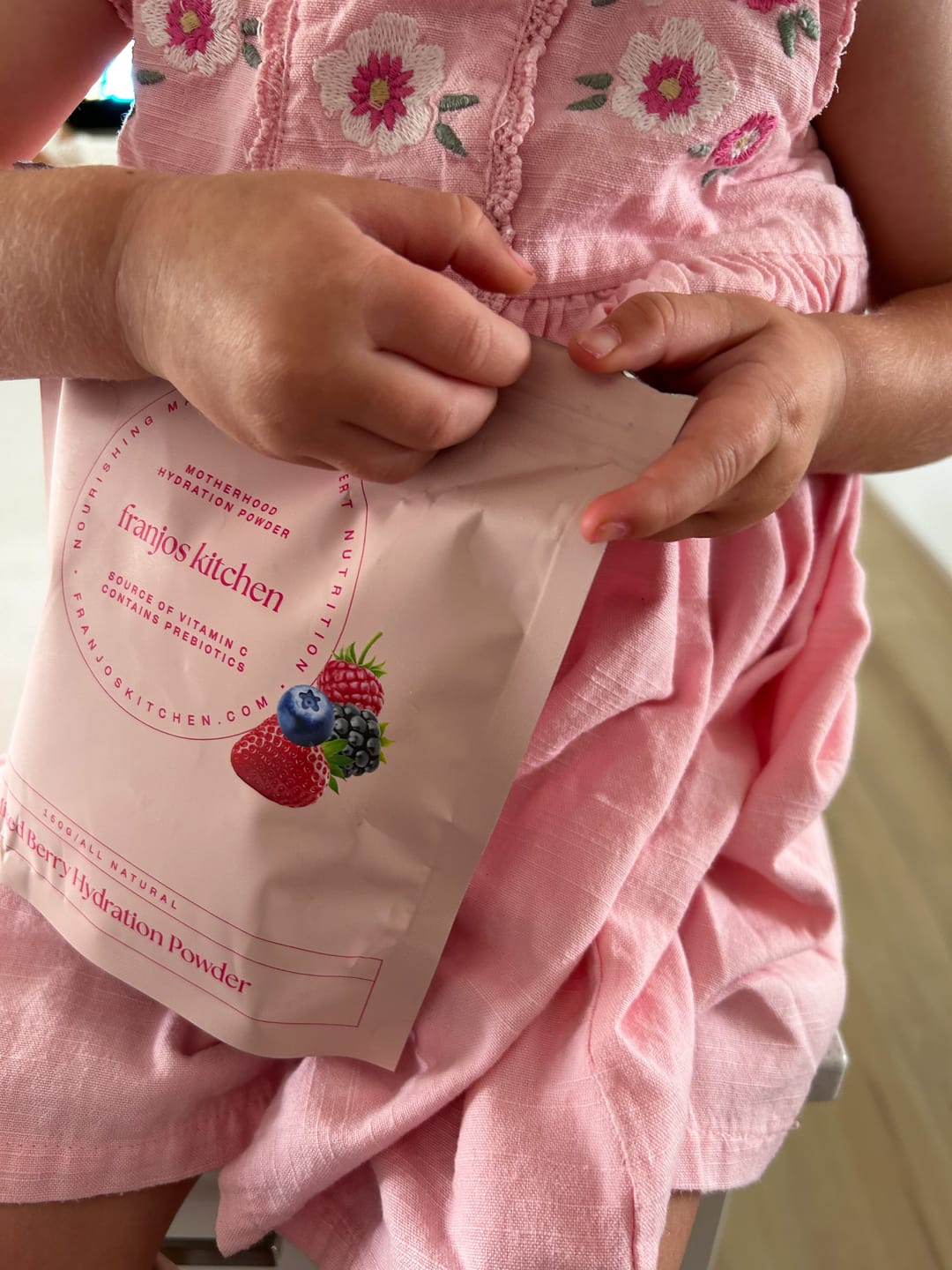 Customer photo review of Motherhood Hydration Powder - Mixed Berry