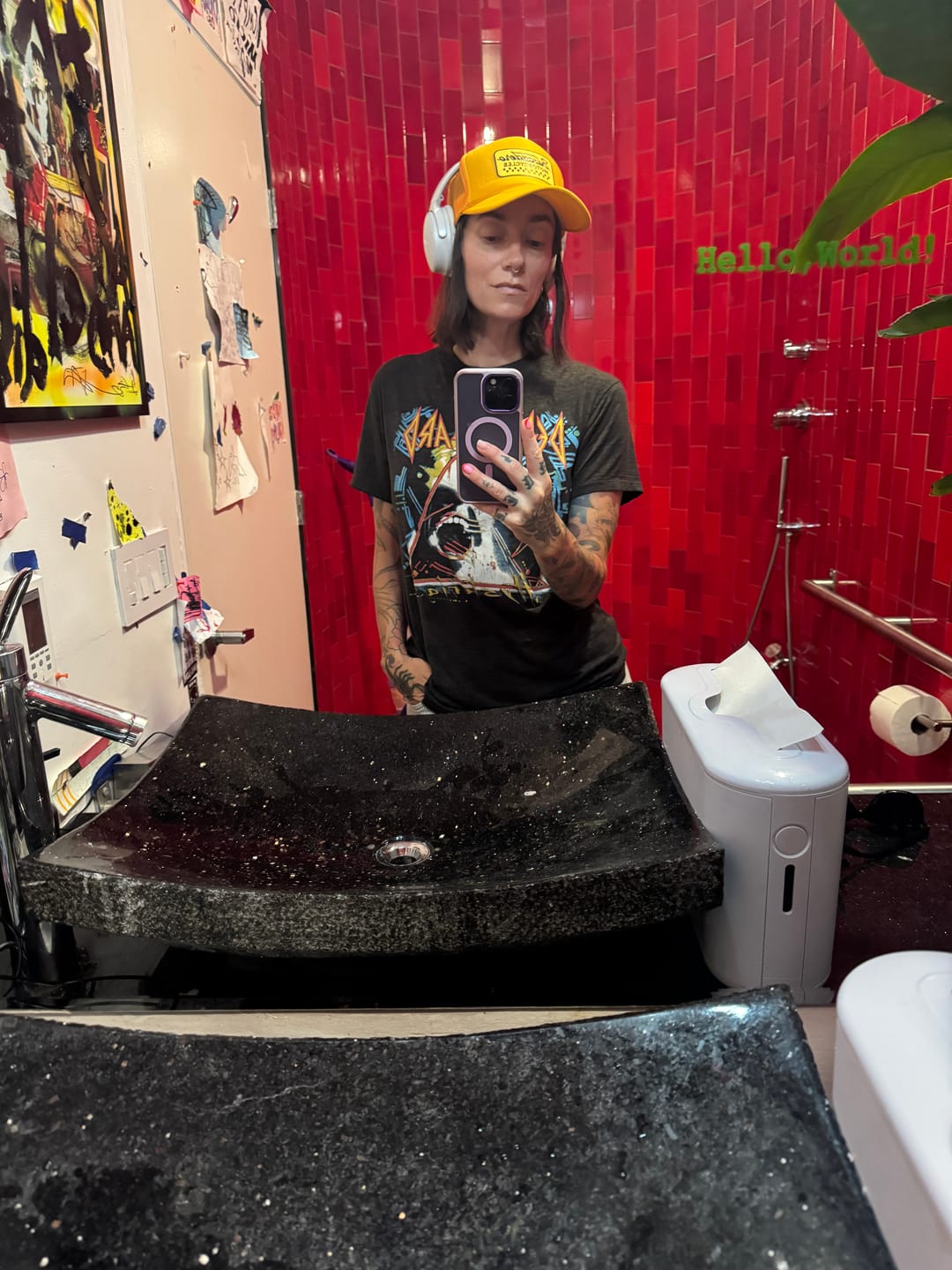 Customer photo review of 'Banner’ Foam Trucker Hat - Gold