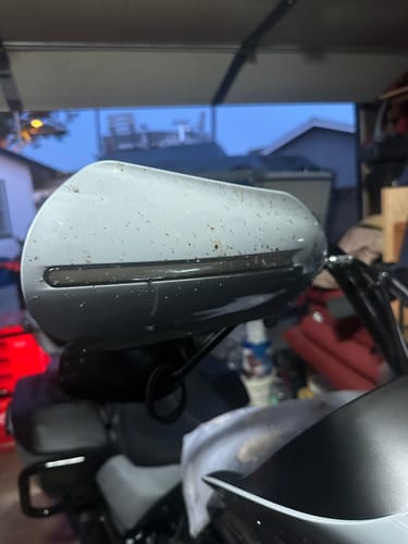 Customer photo review of Harley Hand Guards with LED for Touring & Softails