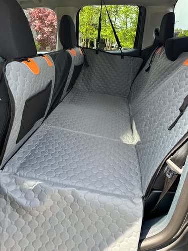 Customer photo review of Hard Bottom Seat Cover