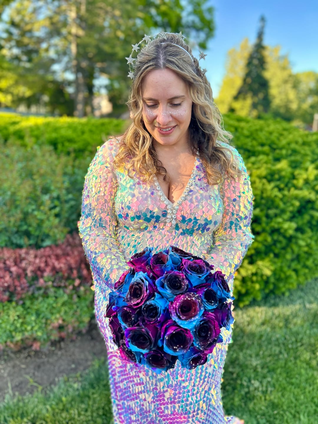Customer photo review of Starry Galaxy Roses