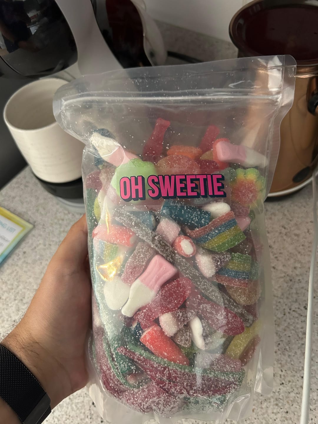 Customer photo review of Build Your Own Pick and Mix Sweets Bag – Over 100 to Choose From