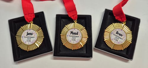 Customer photo review of Gouden Medaille Ø 6 cm voor sublimatie