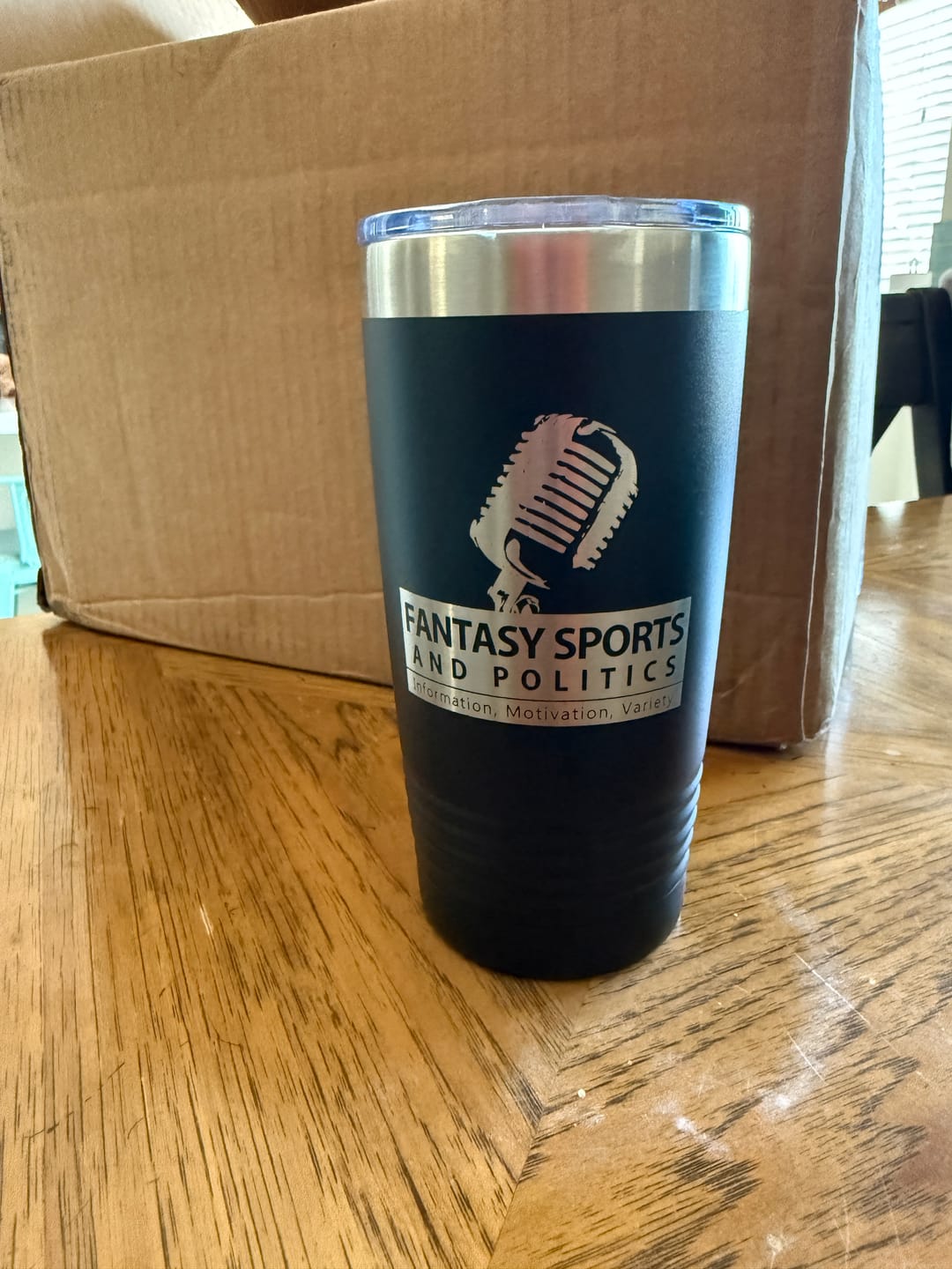Customer photo review of (12) 20 oz. Custom Engraved Tumblers