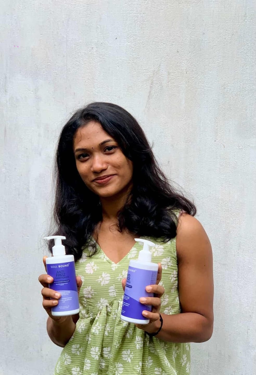Customer photo review of Anti-Frizz Shampoo + Conditioner