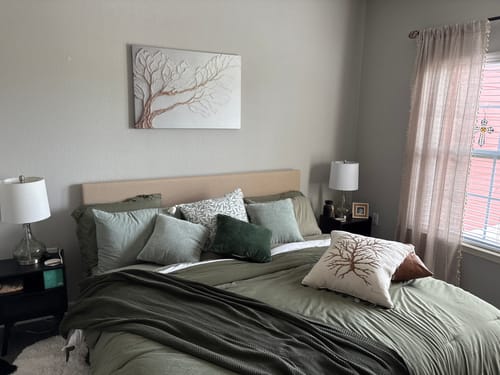 Customer photo review of Timeless Canopy – Elegant Nature-Inspired Wall Art in Neutral Earth Tones