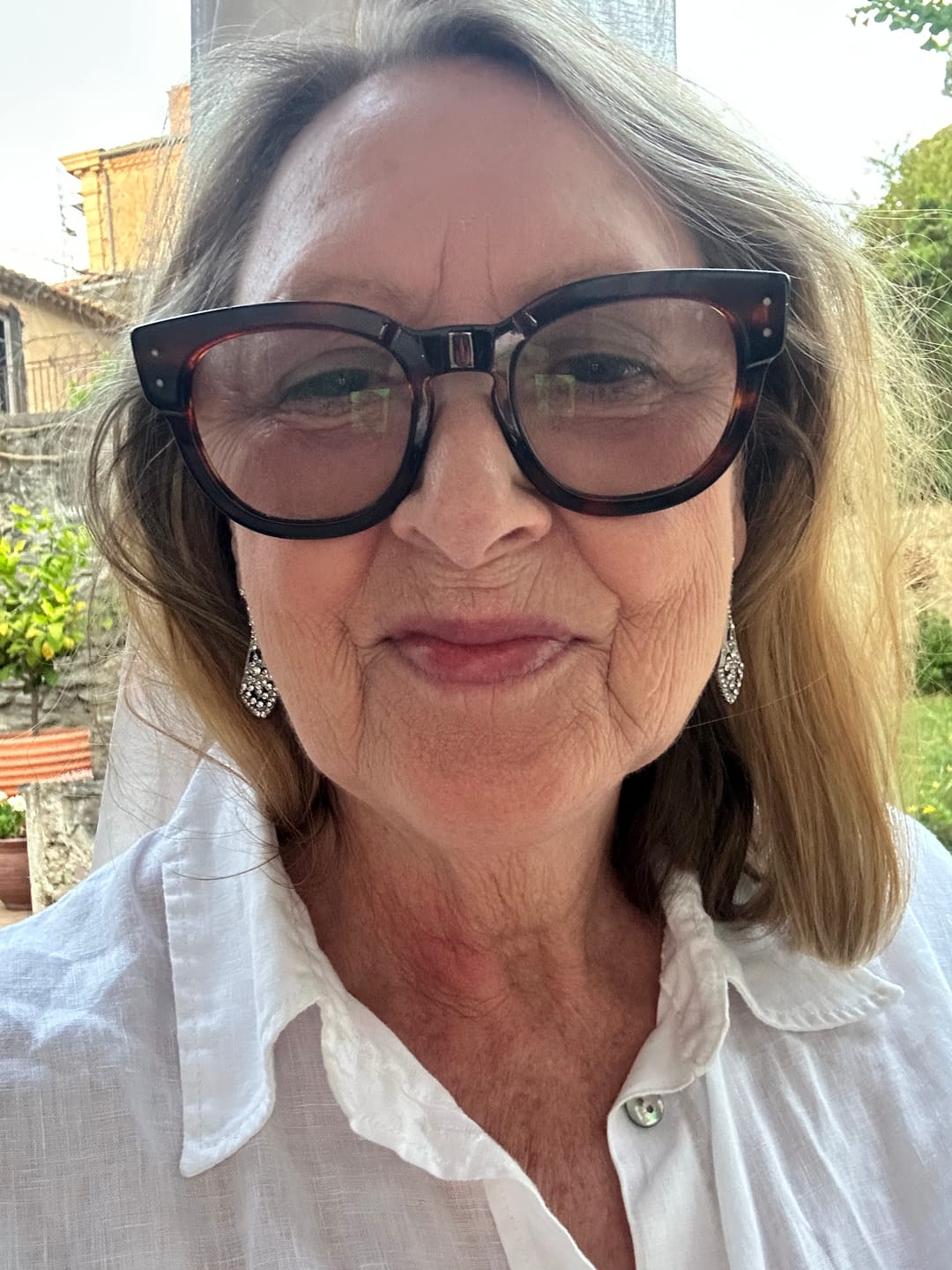 Customer photo review of Art Deco Crystal Earrings: Deco Diamante Long Drop Earrings