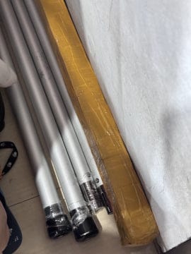 Customer photo review of 6-10ft Adjustable Wedding Event Decoration Supplies Pipe and Drape Backdrop Flower Wall Frame Stand