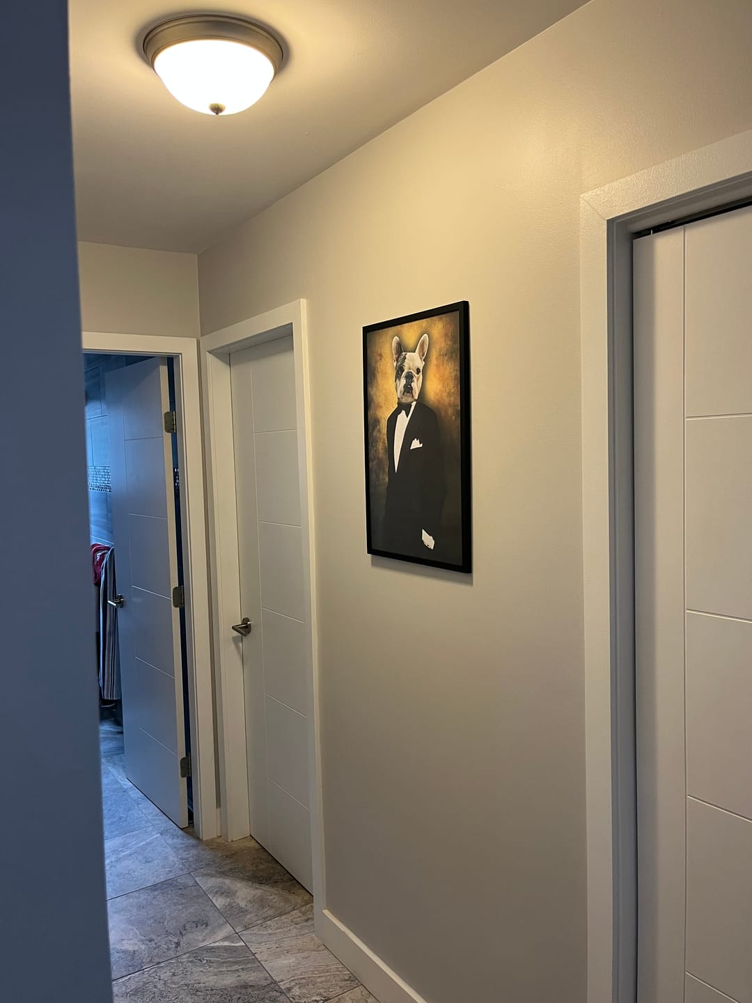 Customer photo review of The Big Short Custom Pet Portrait