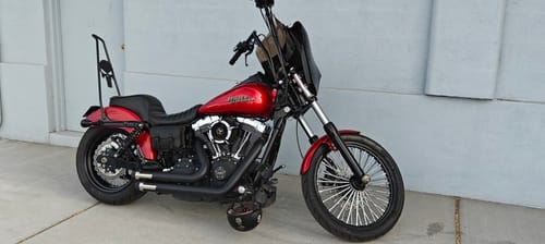 Customer photo review of H-D® Dyna Bolt On Battery Bag - DBB03