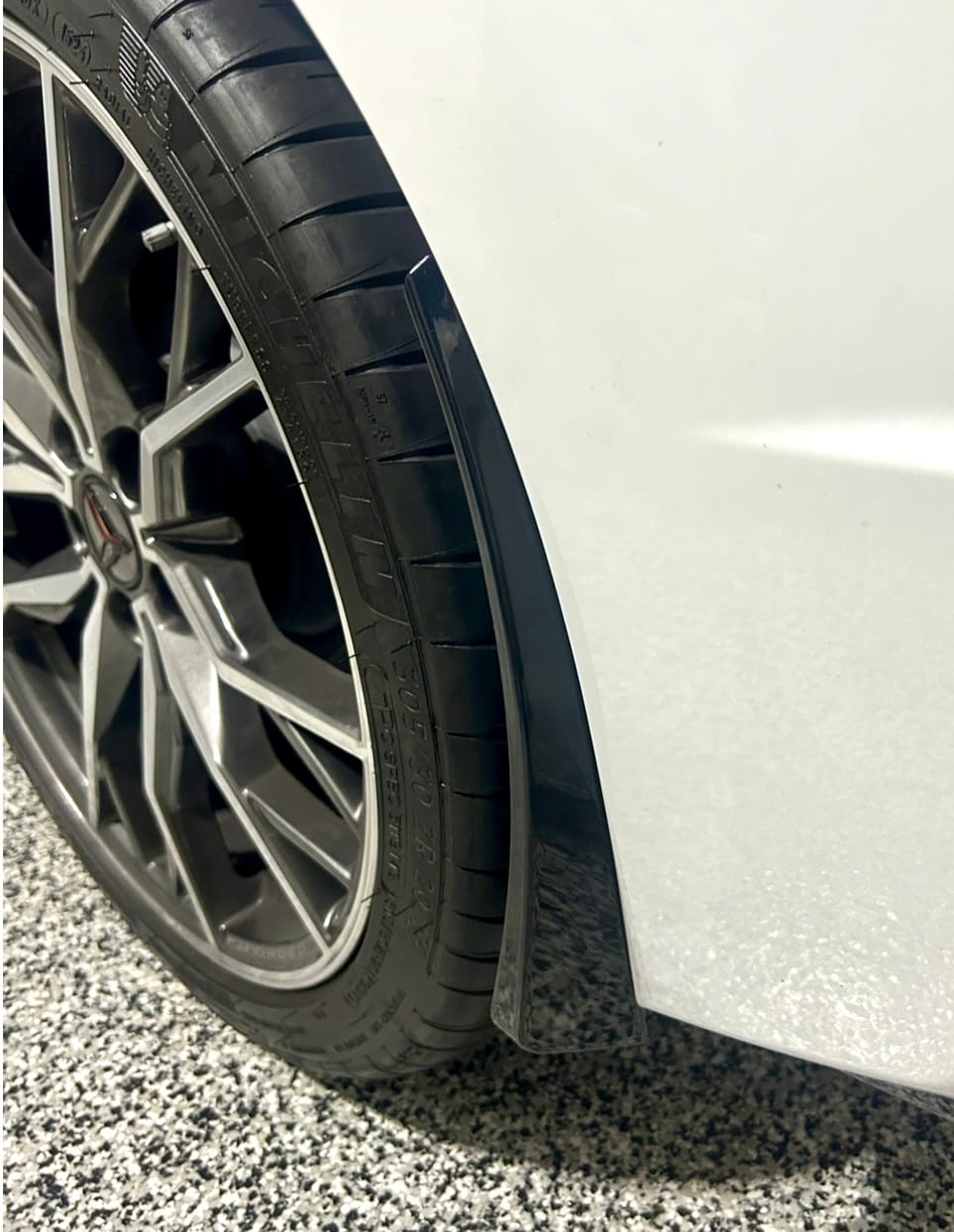 Customer photo review of Chevrolet Corvette C8 XL Extended Front & Rear Splash Guard