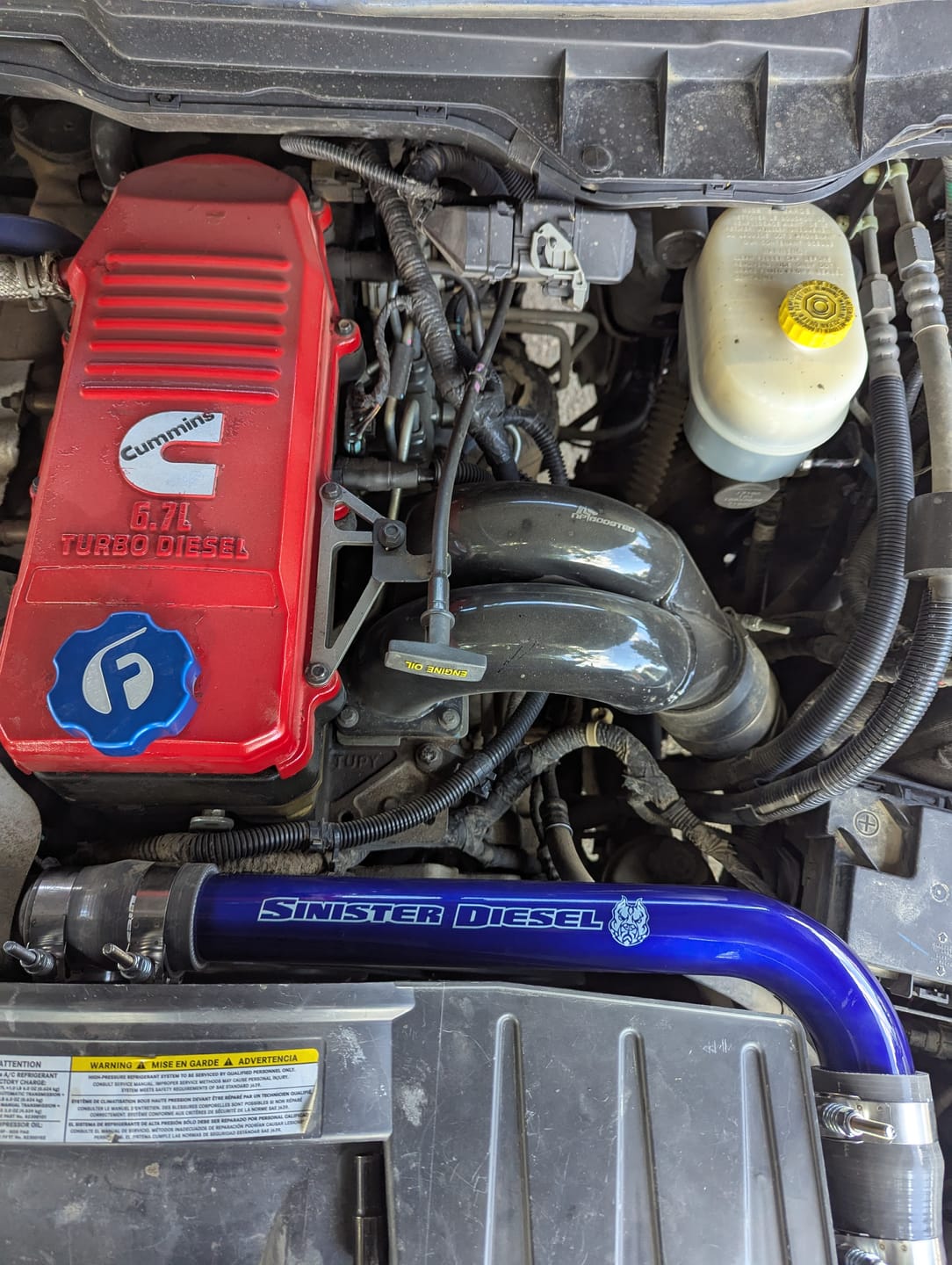 Customer photo review of 2003-2018 Cummins Radiator Pipe (SDG-RADTUBE-CUMN)
