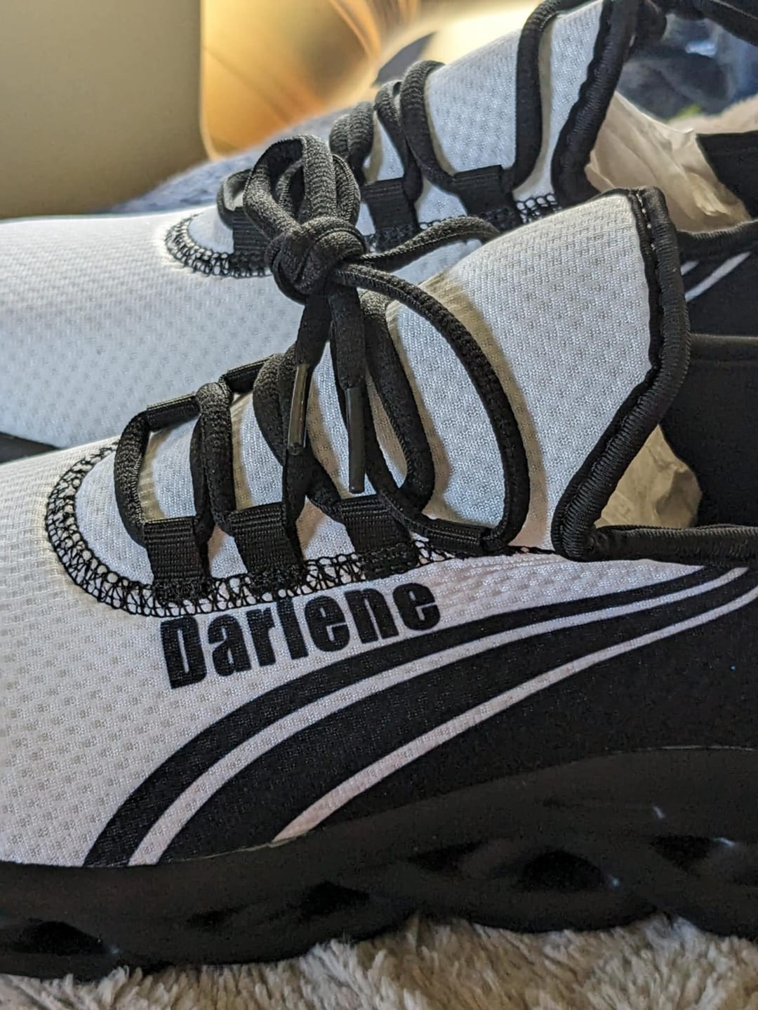 Customer photo review of Corporate Gifts,Personalized Stylish Sneakers, Custom Event  Comfortable Shoes, Team, Company Gift