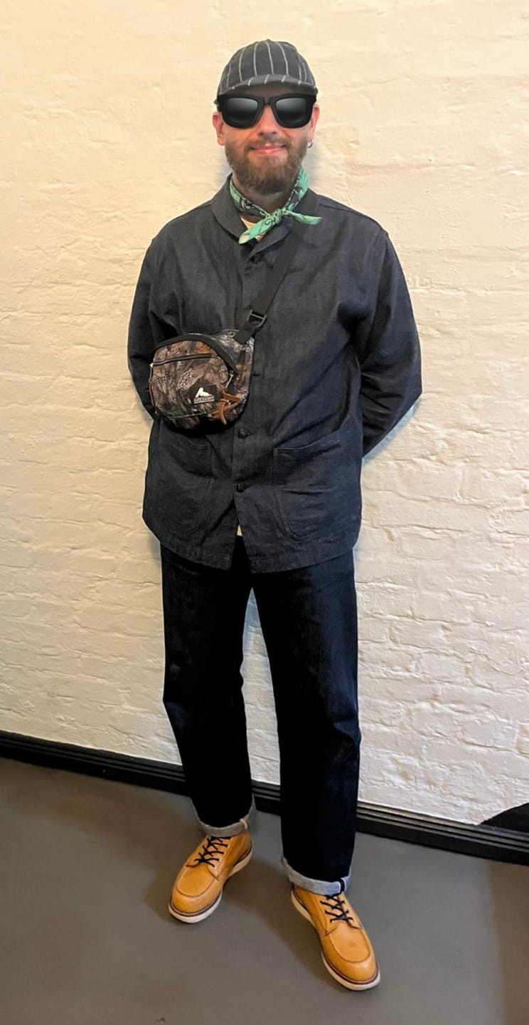Customer photo review of 1922 USN 2nd Denim Coverall Utility Jacket
