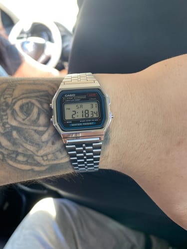 Customer photo review of Reloj Casio Vintage A159WA-N1DF Plateado MADE IN JAPAN