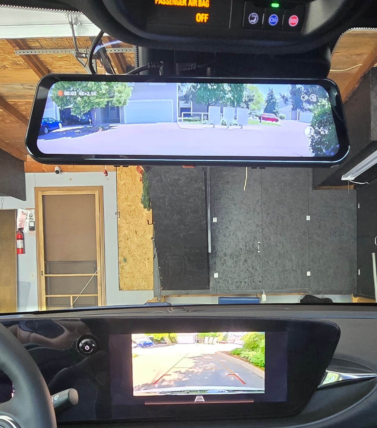 Customer photo review of WOLFBOX G900Pro 12MP WiFi Touch Screen Rear View Mirror Dash Cam Smart Mirror with Exclusive 30-Month Warranty